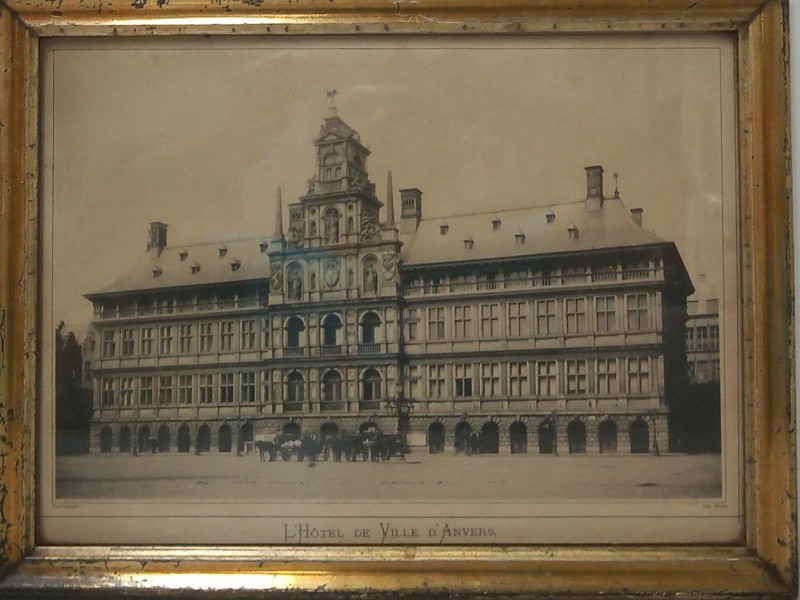 Antieke foto stadhuis Antwerpen